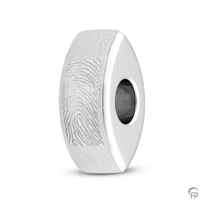 MB 005.FP Assieraad Memorial Bead met fingerprint